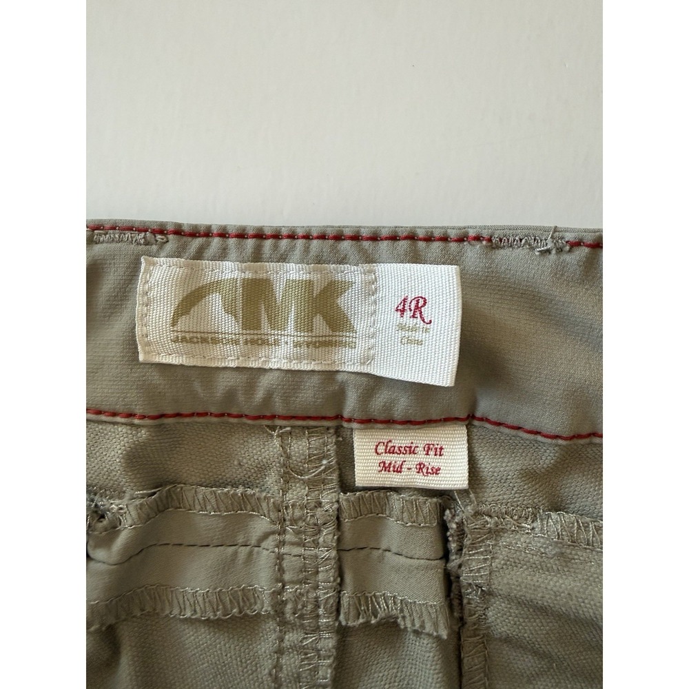 Mountain Khakis Cruiser II Hiking Pants Beige Roll Up Convertible Outdoor 4R - Picture 10 of 14